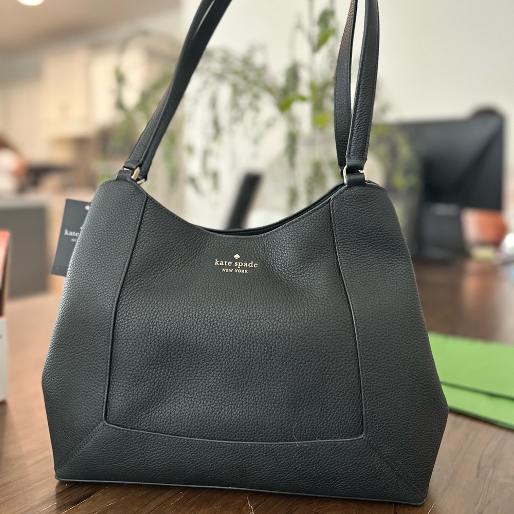Kate Spade Black Leather Shoulder Bag